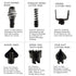 Drain Cleaning Tool Kit, Drain Cleaning Pipeline Accessories Drain Cleaner Attachment Set Suitable for Clearing Pipes and Drain Pipes Cleaning...