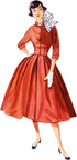 Simplicity Easy to Make Vintage 1950's Misses' Full Skirt and Fitted Jacket Sewing Pattern Packet, Design Code S9882, Sizes 6-8-10-12-14...