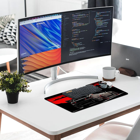 Large Mouse Pad Gaming Anime Rx7 JDM Black Mountain Cool Desk Mat Long Big Mousepad Extended Keyboard Computer Pad Office Desk Organizers and Acce...