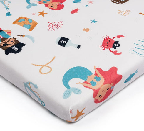 Crib Sheet, Breathable and Ultra Stretchy Crib Sheet for Standard Crib Mattress & Toddler Bed Mattress, Snug Fitted Crib Mattress Cover for Baby B...