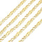 Airssory 18K Gold Plated Figaro Brass Chain Golden Color Link Chain for DIY Jewelry Necklace Bracelet Supplies Craft Accessories 3.28 Feet (1M)...
