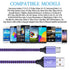 AILKIN Micro USB Cable, 5-Pack 6ft High Speed Nylon Braided Android Charging Cables for Samsung Galaxy J8/J7/S7/S6/Edge/Note5, Sony, Motorola, HTC...