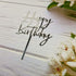 Happy Birthday Acrylic Cake Topper Party Decorations (Mirror Silver)...