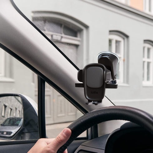 iOttie Easy One Touch Signature Dashboard & Windshield Universal Car Mount Phone Holder Desk Stand with Suction Cup Base and Telescopic Arm for iP...