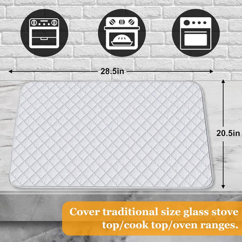 Cowbright Quilted Stove Top Cover Stove Protector For Glass And Ceramic Stoves,Glass Cooktop Cover,Glass Cooktop Protector Ceramic Stove Burner Covers for Flat Stove Top