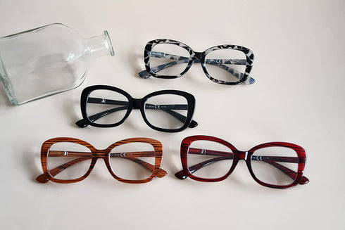 Eyekepper 4-Pack Chic Reading Glasses for Women Oversized Readers +2.50...