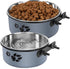 kathson 2 Pcs Dog Kennel Water Bowl, Stainless Steel Crate Water Bowl No Spill, Hanging Metal Pet Food Water Bowl Feeder for Cats Small Medium Dog...