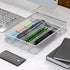 TQVAI Silverware Organizer - 5 Slots Non-Slip Mesh Kitchen Drawer Organizer - Metal Compact Utensil Cutlery Holder in Drawer Tray, Silver...