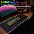 RGB Large Gaming Mouse Pad, 12 Light Modes, Computer Keyboard Mouse Pad, Oversize Anti-Slip Rubber Base Mouse Mat for Computer PC Games (31.5x11.8...