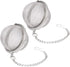 2Pcs Stainless Steel Tea Ball, 2.04 Inch Mesh Tea Infuser Strainers, Premium Tea Filter Tea Interval Diffuser for Loose Leaf Tea and Seasoning Spi...