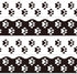 Whaline 69Ft Dog Paw Bulletin Board Border White Black Pet Paw Decoration Borders Animal Print Trim Border Cute Bulletin Board Stickers for School...