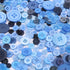 Swpeet 550 Pieces Assorted Sizes Resin Buttons 2 and 4 Holes Round Craft Buttons for Sewing DIY Crafts Children's Manual Button Painting (Blue)...