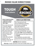 Rhino Glue Gel, Heavy Duty 40 Gram Clear...