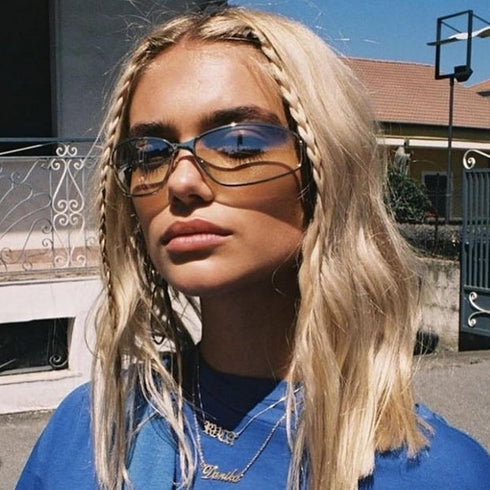 Y2k Sunglasses for Women,Fashion Metal Y2k Glasses,Trendy 2000S Sunglasses Aesthetics Y2k Shades Accessories...