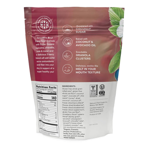 Nature's Path Smoothie Bowl Superfood Granola - 9.5 oz...