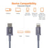 Amazon Basics USB-C to Lightning Charger Cable, Nylon Braided Cord, MFi Certified Charger for Apple iPhone 14 13 12 11 X Xs Pro, Pro Max, Plus, iP...
