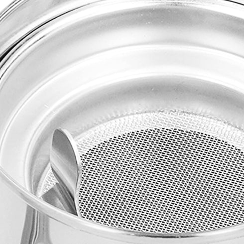 Teapot, 500 ML Stainless Steel Tea Pot Tea Kettle Cold Short Spout Pour with Removable Infuser Gooseneck Modern Teapot for Home Kitchen Hotel Rest...