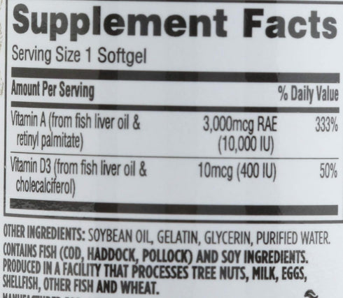 365 Everyday Value, Vitamin A with D3, 100 ct...