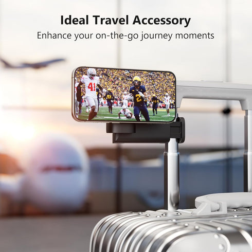 MiiKARE Airplane Travel Essentials Phone Holder for Magsafe, Universal Handsfree Phone Mount for Flying with 360 Degree Rotation, Travel Must Have...