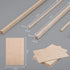 150 Pieces Balsa Wood Sticks Hardwood Square Wooden Craft Dowel Rods Unfinished Balsa Wood Sheets 12 Inch Thin Wood Strips 1/4 Inch 1/8 Inch for C...