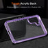 Cover for Samsung Galaxy S24 Case, Non-Yellowing Hard PC Back, Slim Thin Soft Edge Shockproof Phone Case Accessories for S24, Purple...