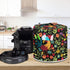 Floral Rooster Pressure Cooker Cover Kitchen Small Appliance Dust Cover with Top Handle and Pocket for Attachments, Easy to Clean...