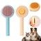 2 Pcs Cat Grooming Brushes, Pet Hair Cleaner Brush, Pet Massage Brushes for Cats Dogs with Self-Cleaning Button, Pet Shedding Brush for Removing T...