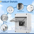 Waterproof Distribution Protection Box, ABS Plastic Breaker Electrical Box and Transparent Cover IP65, for Indoor Outdoor Wall Circuit Breaker (HT...