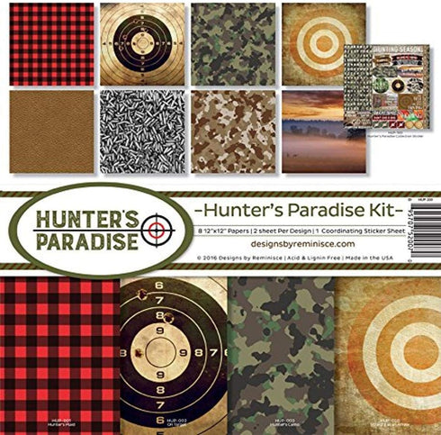 Reminisce HUP-200 Scrapbook Hunter's Paradise Collection Kit Small...