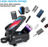 Bike Phone Bag Bike Front Frame Bag Waterproof Bicycle Phone Handlebar Holder Case Bicycle Pouch Sensitive Touch Screen Compatible Below 6.5"(Blac...