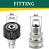Pressure Washer Adapter Set, M22 14mm to 3/8 Inch Quick Connect, Pressure Washer Quick Connect Fittings, Stainless Steel...