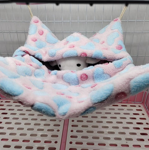 Small Animal Hanging Hammock, Pet Hanging Nap Sack Sleep Bag Bed, Cage Hammock Beds for Ferret Guinea-Pig Sugar Glider Hamster Rat Mice Chinchilla...