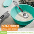 Magnetic Measuring Spoons Set - Wildone Stainless Steel Double Sided Measuring Spoons Set of 7 Black, for Dry & Liquid Ingredients, Including 6 He...