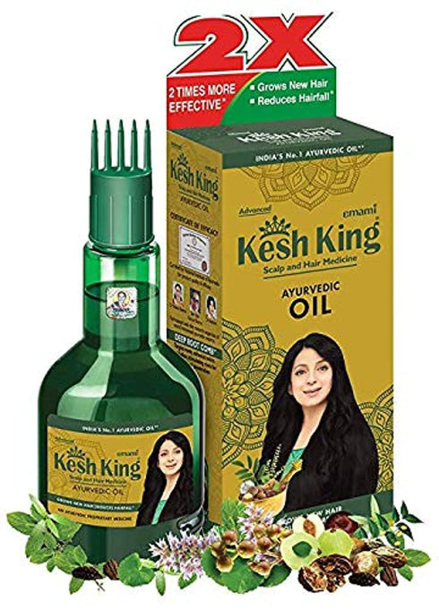 Ayurvedic Hair Oil | Herbal Oil with Bhringraj & Amla | Enhance Hair Growth | Reduce Hairfall | Nourishes Scalp | Provides Long & Thick Hair | 3.3...