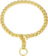 Mogoko Stainless Steel Dog Choke Chain Collar, Puppy Metal P Chain Slip Collar Pet Training Walking Choker(Gold; 4.0mm;24.0 Inch)...