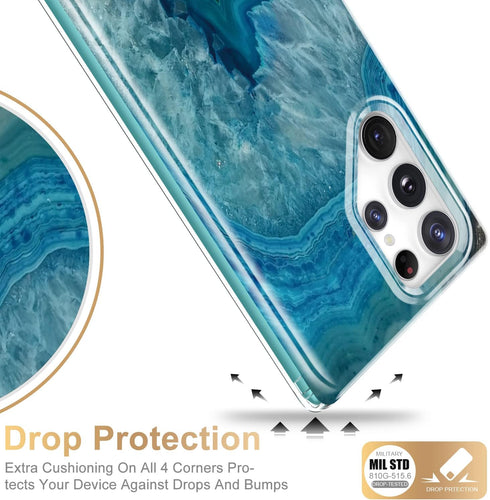 Esdot for Samsung Galaxy S22 Ultra Case,Military Grade Passing 21ft Drop Test,Rugged Cover with Fashion Designs for Women Girls,Protective Phone C...