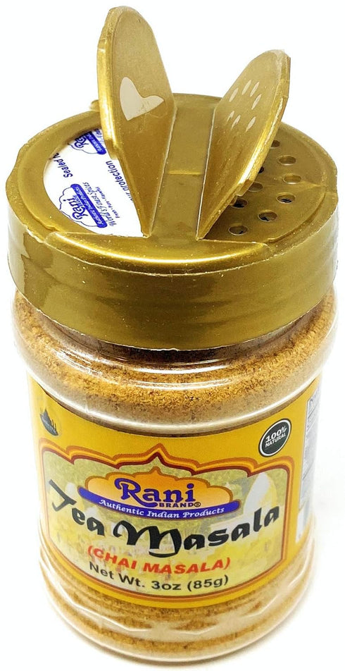 Rani Tea (Chai) Masala Indian Spice Blend 3oz (85g) PET Jar ~ All Natural | Vegan | Gluten Friendly | Salt & Sugar Free | NON-GMO | No Colors | In...