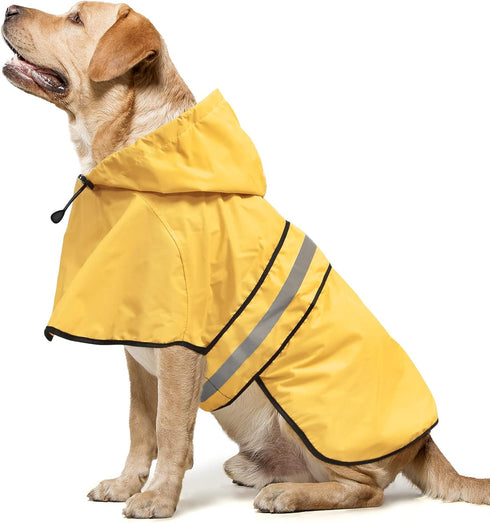 Raincoat for Dogs - Waterproof Reflective Rain Coat Slicker Poncho, Lightweight Safety Dog Raincoat Jacket for Small, Medium, Large Dogs (X-Large,...