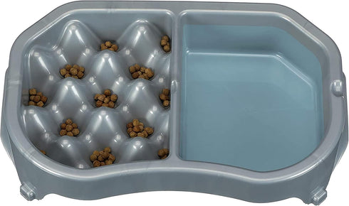 Neater Pet Brands - Neater Slow Feeder - Fun, Healthy, Stress Free Dog Bowl Helps Stop Bloat Prevents Obesity Improves Digestion (Double Diner, Si...
