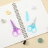 2 Pack Small Sewing Scissors Stainless Steel Crafting Scissors Sharp Scissors with Cover, Precision Portable Scissors for Embroidery Quilting Sewi...