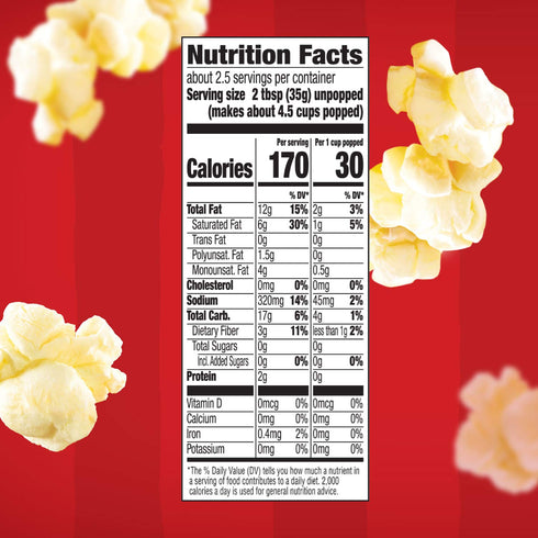 Orville Redenbacher's Butter Popcorn, 3.29 Ounce Classic Bag...