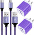 Android Charger, 2-Pack Fast Charger Android Phone Fast Charging 6FT Micro USB Charger Cable for Samsung Galaxy S5 S6 S7 Edge J7V J7 J3 Orbit J3V ...