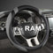 West Llama Customized Auto Car Steering Wheel Cover for Dodge RAM 1500 2500 3500, 15.5-16 inch (Black+Gray-Large Size)...