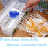 4 Pcs Slide Cutter,Slide Cutter Replacement Fit,Self-Adhesive Two-Way Sliding Cutter,Suitable for 12.5 inches Wide Plastic Wrap, Aluminum foil Pap...