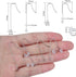 50pcs Stainless Steel Earring Hooks Hypoallergenic Ear Wire Hooks with Hanging Loop Earring Parts and 50pcs Clear Earring Backs for DIY Jewelry Ma...