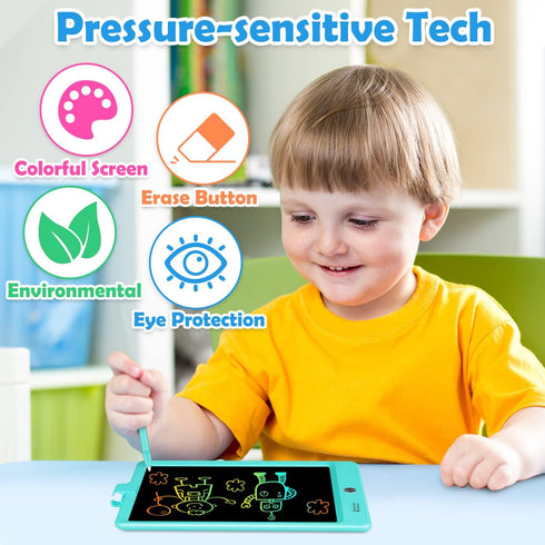 8.5 Inch LCD Writing Tablet Toys for 3 4 5 6 7 8 Year Old Boys Girls Gifts, Colorful Drawing Board Writing Doodle Pad, Portable Scribbler Boards E...