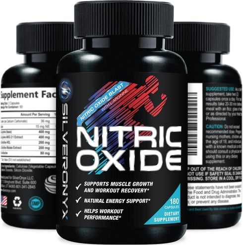 Extra Strength Nitric Oxide Supplement 3X Strength L Arginine, Citrulline Malate, AAKG, Beta Alanine - Premium Muscle Supporting Nitric Booster - ...