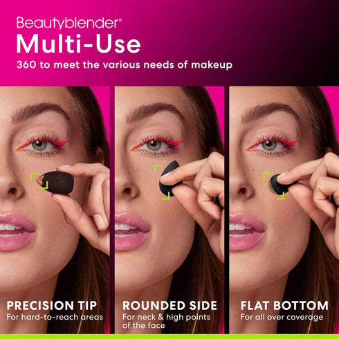 Beautyblender® | Micro Mini Pro Black Beauty Blender Makeup Sponges, Super-Soft Foam Easily Blends Concealers & Highlighters, Made in USA, Reusabl...