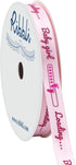 Ribbli Satin Baby Girl Loading Craft Ribbon,3/8 Inch x 10 Yard,Pink,Use for Hair Bows,Wreath,Birthday,Baby Shower,Diaper Cake,Gift Wrapping,Party ...