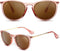 SUNGAIT Premium Vintage Round Sunglasses for Women Men Classic Retro Trendy Style...